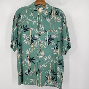 Banana‎ Cabana Bamboo Short Sleeve Shirt Size Medium D18